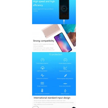 Original Xiaomi Wireless Charger 20W 27W Plug 15V For Xiaomi Mi 9 MiX 2S Mix 3 Qi EPP 10W For iPhone XS XR XS MAX Multiple Safe