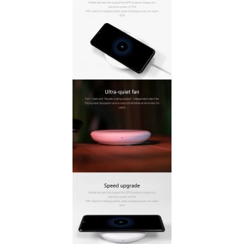 Original Xiaomi Wireless Charger 20W 27W Plug 15V For Xiaomi Mi 9 MiX 2S Mix 3 Qi EPP 10W For iPhone XS XR XS MAX Multiple Safe