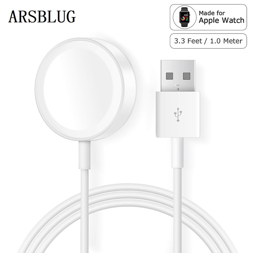 BSYDZKJGS Charger for Apple Watch Charger Wireless Magnetic Charging USB Cable 1M Adapter for Apple Watch Series 4 3 2 1Cable
