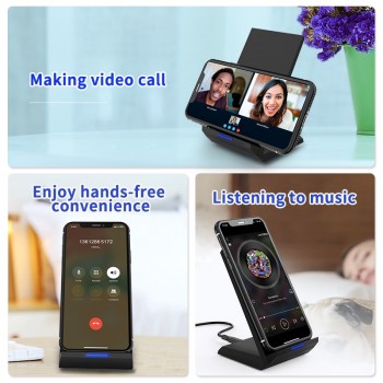 Coolreall Qi Wireless Charger Stand for iPhone X XS 8 XR Samsung S9 S10 S8 S10E 15W Fast Wireless Charging Station Phone Charger