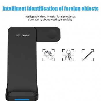10W Qi Wireless Charger For iPhone XS XR X 8 Plus 2 in 1 Fast Charging Dock For Apple Watch iwatch 4 3 2 For Samsung S9 S8