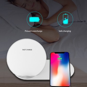 10W Qi Wireless Charger Stand For Samasung S9 + S10 S8 S7 Fast Charging Dock Station for Samsung Watch Wireless charging pad