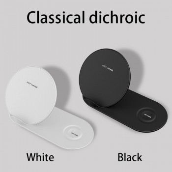 10W Qi Wireless Charger Stand For Samasung S9 + S10 S8 S7 Fast Charging Dock Station for Samsung Watch Wireless charging pad