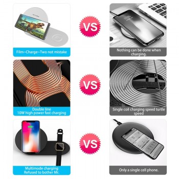 10W Qi Wireless Charger Stand For Samasung S9 + S10 S8 S7 Fast Charging Dock Station for Samsung Watch Wireless charging pad