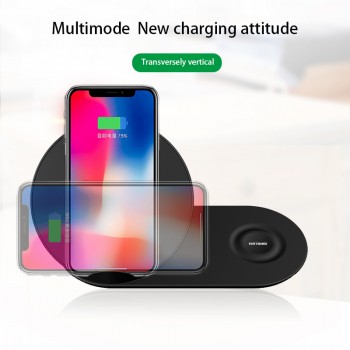 10W Qi Wireless Charger Stand For Samasung S9 + S10 S8 S7 Fast Charging Dock Station for Samsung Watch Wireless charging pad