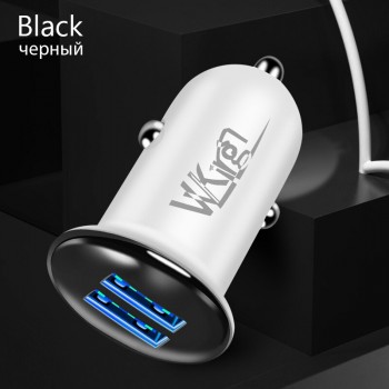 VVKing  Car Charger Dual USB 5V/2.4A Max Charging Mini Adapter For iPhone 6S Plus Samsung Xiaomi Phone Charger 2 USB Car Charge