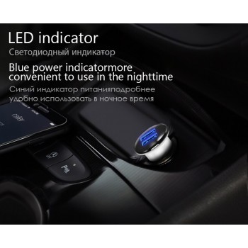 VVKing  Car Charger Dual USB 5V/2.4A Max Charging Mini Adapter For iPhone 6S Plus Samsung Xiaomi Phone Charger 2 USB Car Charge