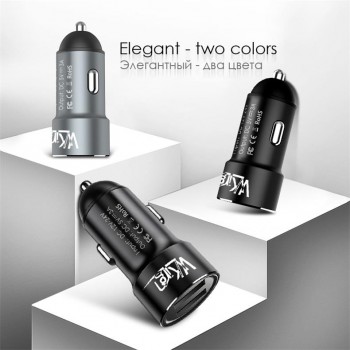 VVKing Dual USB Car Charger Adapter 5V 3.0A Max For iPhone Xiaomi Samsung Huawei ipad Mobile Phone 2 Port Metal Car DVR Charger