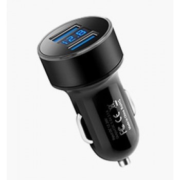Rocketek All Metal USB Car Charger For Mobile Phone Tablet GPS 3.1A Fast Charger Car-Charger Dual USB Car Phone Charger Adapter