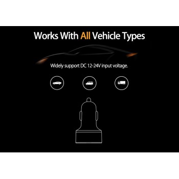 VIKEFON 3.1A Mini USB Car Charger For Mobile Phone Tablet GPS Fast Charger Car-Charger Dual USB Phone Charger Adapter in Car