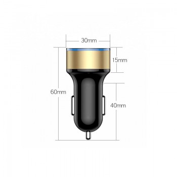 VIKEFON 3.1A Mini USB Car Charger For Mobile Phone Tablet GPS Fast Charger Car-Charger Dual USB Phone Charger Adapter in Car