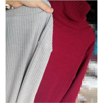 New Solid Long Sleeve Autumn Winter Dresses Women Turtleneck Warm Knitted Sweater Dress Casual Loose Mini Dress