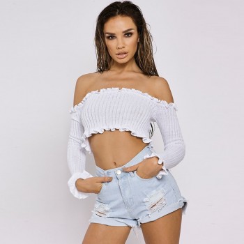 Weweya XL Off Shoulder Sexy Women Dress Slim Bodycon Dress Spring Knitted Elastic Sweater Winter Party Sweater Dresses Vestidos