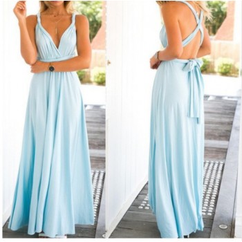 Ladies Sexy Women Maxi Club Dress Bandage Long Party Multiway Swing Dress Convertible Infinity Robe Bridesmaids Boho Women Dress