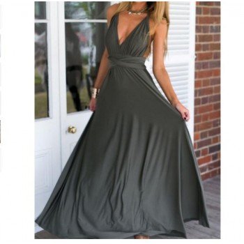 Ladies Sexy Women Maxi Club Dress Bandage Long Party Multiway Swing Dress Convertible Infinity Robe Bridesmaids Boho Women Dress