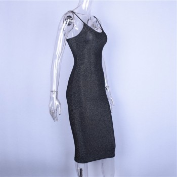 Hugcitar spaghetti straps slash neck backless sexy long dress 2018 women high waist bodycon elegant fashion party dresses