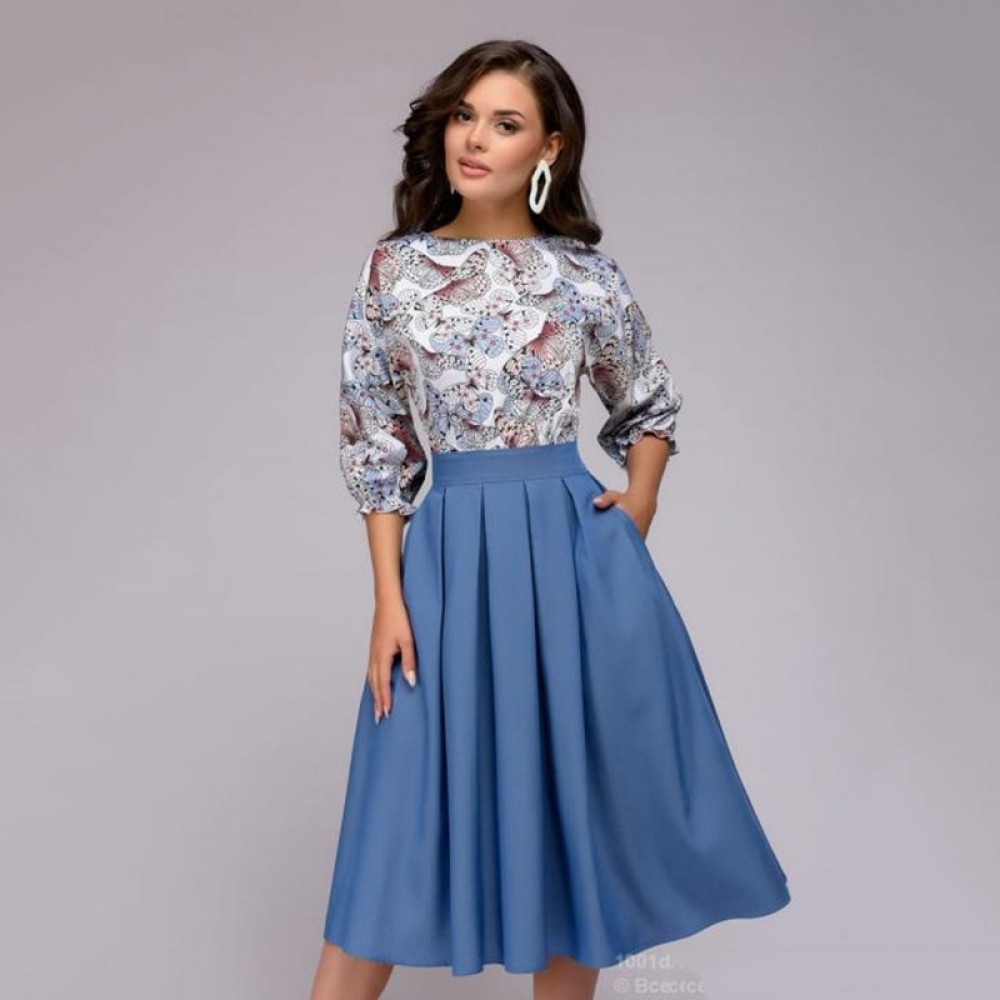 2018 Autumn Fashion Women Floral Printed Vintage Party Long Dresses Casual Elegant Bohemian Dress vestidos