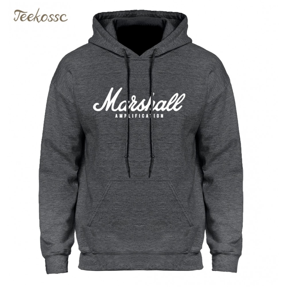 Marshall Hoodie Men Amplification Hoodies Mens Slim Hooded Sweatshirt 2018 Winter Autumn Hip Hop Brand Streetwear Crossfit Hoody