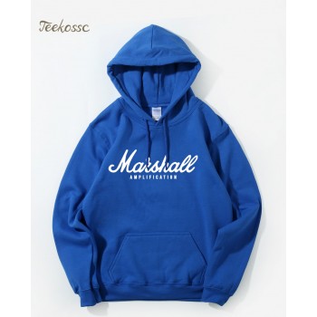 Marshall Hoodie Men Amplification Hoodies Mens Slim Hooded Sweatshirt 2018 Winter Autumn Hip Hop Brand Streetwear Crossfit Hoody