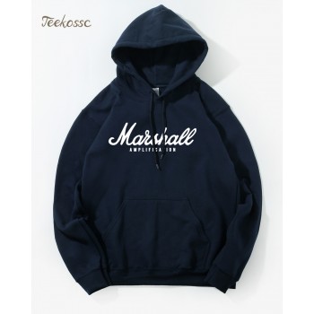 Marshall Hoodie Men Amplification Hoodies Mens Slim Hooded Sweatshirt 2018 Winter Autumn Hip Hop Brand Streetwear Crossfit Hoody