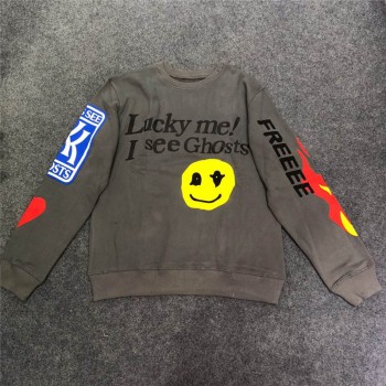 Kanye West Kids See Ghosts Graffiti Men Sweatshirts Crewneck Hoodie Hip-hop Fashion New Arrived Magpie Streetwear Sweatshirt