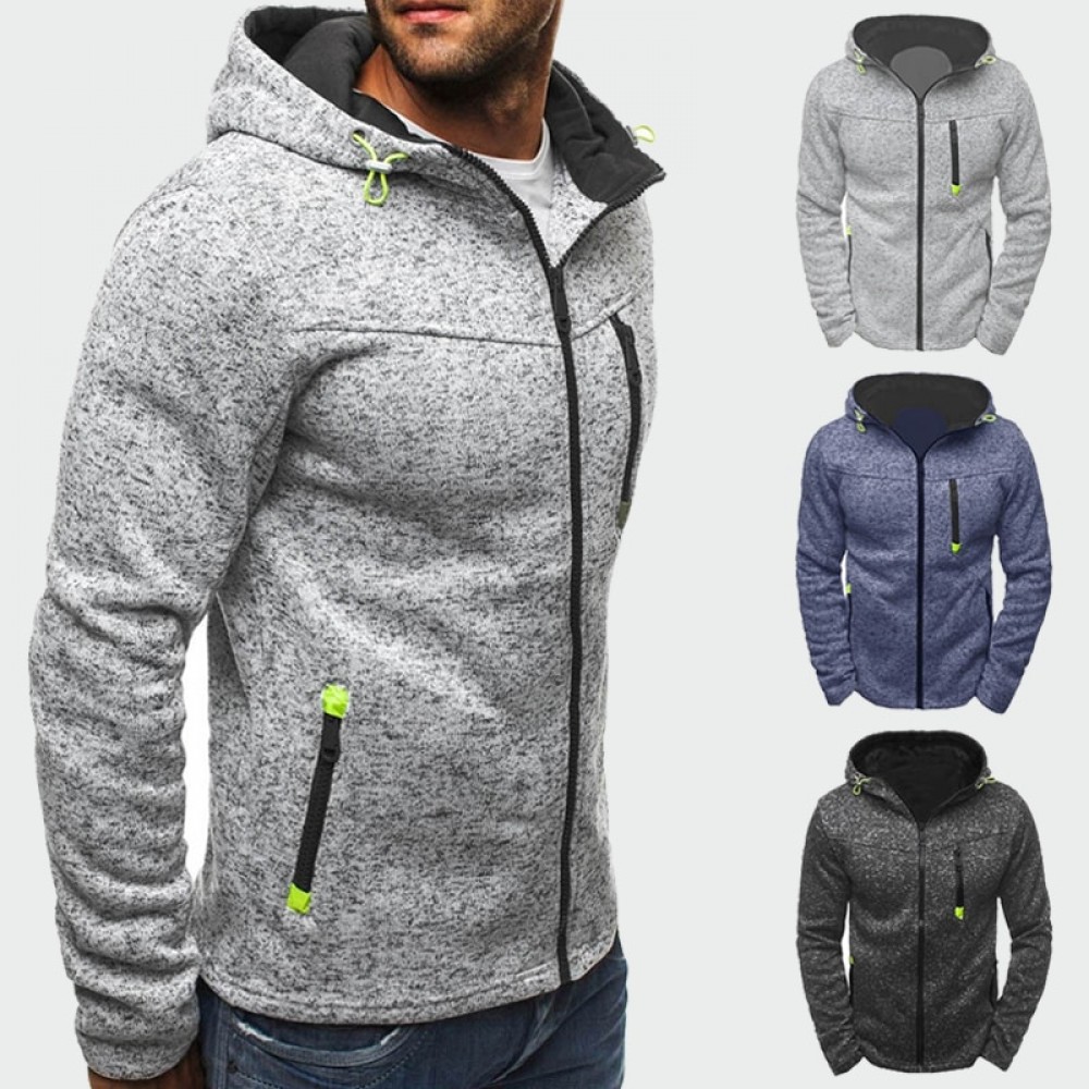 Spring Autumn Mens Jackets Hooded Coats Casual Zipper Sweatshirts Male Tracksuit Fashion Jacket Mens Clothing Outerwear ML032