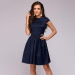2018 Winter Dress Women o-neck Long Sleeve A Line mini Dress bodycon female slim girl short dress vestidos