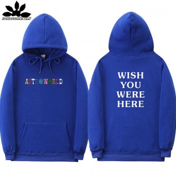 TRAVIS SCOTT ASTROWORLD WISH YOU WERE HERE HOODIES fashion letter ASTROWORLD HOODIE streetwear Man woman Pullover Sweatshirt