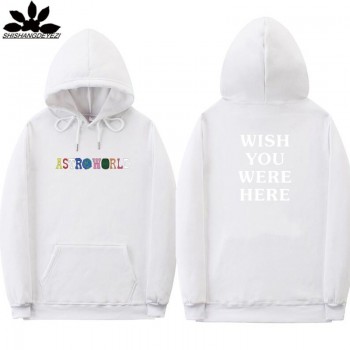 TRAVIS SCOTT ASTROWORLD WISH YOU WERE HERE HOODIES fashion letter ASTROWORLD HOODIE streetwear Man woman Pullover Sweatshirt