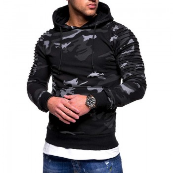 Laamei Camouflage Hoodies Men 2018 New Fashion Sweatshirt Male Camo Hoody Hip Hop Autumn Winter Military Hoodie Plus Size 3XL