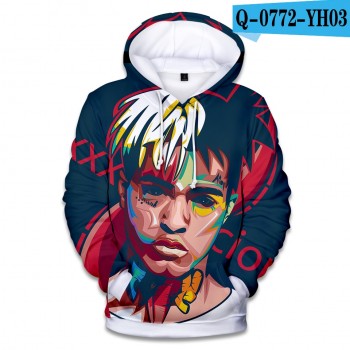 2018 New Raper Xxxtentacion 3D Print Hoodies Men/women Fashion Hip Hop 3D Xxxtentacion Mens Hoodies and Sweatshirt Clothes