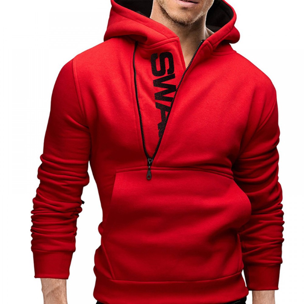 Zollrfea Dropshipping Autumn Winter Letter Printed Mens Hoodie Men Zipper Knitted Standard Coat Casual Knitwear M-5XL CA00095