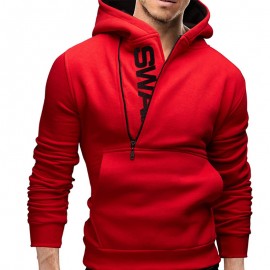 Zollrfea Dropshipping Autumn Winter Letter Printed Mens Hoodie Men Zipper Knitted Standard Coat Casual Knitwear M-5XL CA00095