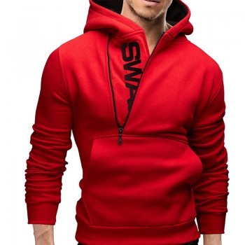 Zollrfea Dropshipping Autumn Winter Letter Printed Mens Hoodie Men Zipper Knitted Standard Coat Casual Knitwear M-5XL CA00095
