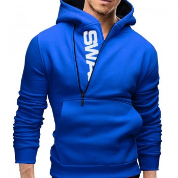 Zollrfea Dropshipping Autumn Winter Letter Printed Mens Hoodie Men Zipper Knitted Standard Coat Casual Knitwear M-5XL CA00095