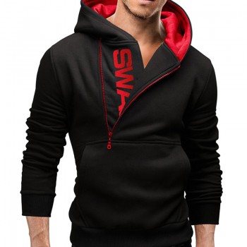 Zollrfea Dropshipping Autumn Winter Letter Printed Mens Hoodie Men Zipper Knitted Standard Coat Casual Knitwear M-5XL CA00095