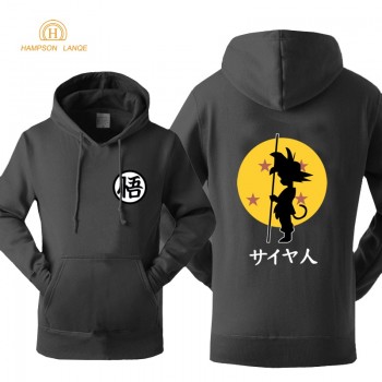 Dragon Ball Anime Fashion Print 2018 Autumn Winter Fleece Sweatshirts For Men Hoody Z Tops Brand Tracksuit Mens Sportswear Hot