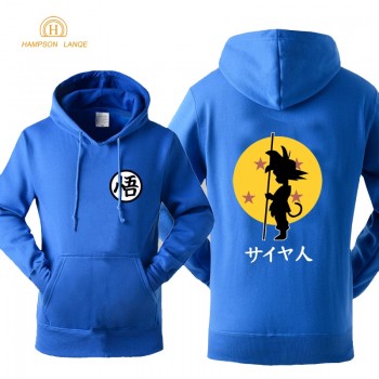 Dragon Ball Anime Fashion Print 2018 Autumn Winter Fleece Sweatshirts For Men Hoody Z Tops Brand Tracksuit Mens Sportswear Hot