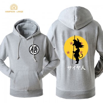 Dragon Ball Anime Fashion Print 2018 Autumn Winter Fleece Sweatshirts For Men Hoody Z Tops Brand Tracksuit Mens Sportswear Hot