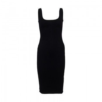 WIXRA Basic Vest Dress Women Back Split Dress 2018 Summer New Fashion Sleeveless Vest Tanks Slim Bodycon Strap Party Dresses
