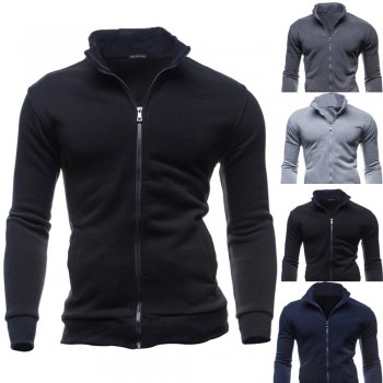 Mens Autumn Winter Sweatshirts Jacket Leisure Long Sleeve Cardigan Zipper Tops Coat Male Casual Tracksuit sweatshirt Outwear
