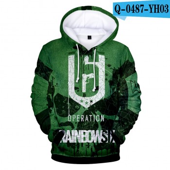 2018 Aikooki High Quality 3D Print Rainbow Six Siege Hoodies Men/women Fashion Warm Harajuku 3D Rainbow Six Siege Mens Hoodies