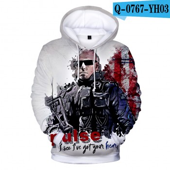 2018 Aikooki High Quality 3D Print Rainbow Six Siege Hoodies Men/women Fashion Warm Harajuku 3D Rainbow Six Siege Mens Hoodies