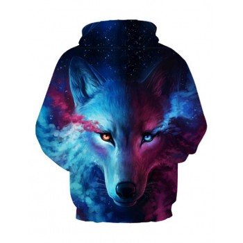 3D Wolf Printed Hoodie Men Women Cool Casual Sweatshirt Spring Autumn Fashionable Pullover Hooded Tops Baseball Costume Jersey