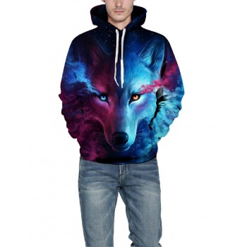 3D Wolf Printed Hoodie Men Women Cool Casual Sweatshirt Spring Autumn Fashionable Pullover Hooded Tops Baseball Costume Jersey