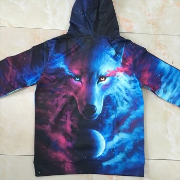 3D Wolf Printed Hoodie Men Women Cool Casual Sweatshirt Spring Autumn Fashionable Pullover Hooded Tops Baseball Costume Jersey