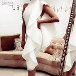Adyce 2019 New Summer Women Celebrity Party Dress Sexy White Wine Red Sleeveless Patchwork Ruffles Bodycon Club Dresses Vestidos