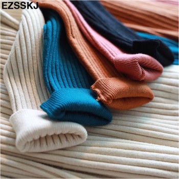 elegant Long sleeve OL O-neck long Sweater dress women Thick knit Autumn Winter dress female Slim A-line basic dress casual