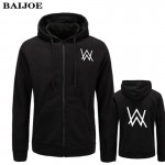 2017 BAIJOE Mens Hoodies Sweatshirts Music DJ Comedy Alan Walker Hip Hop Hoodie Black Jacket Men Clothes Fashion Hooded Hombre