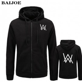 2017 BAIJOE Mens Hoodies Sweatshirts Music DJ Comedy Alan Walker Hip Hop Hoodie Black Jacket Men Clothes Fashion Hooded Hombre